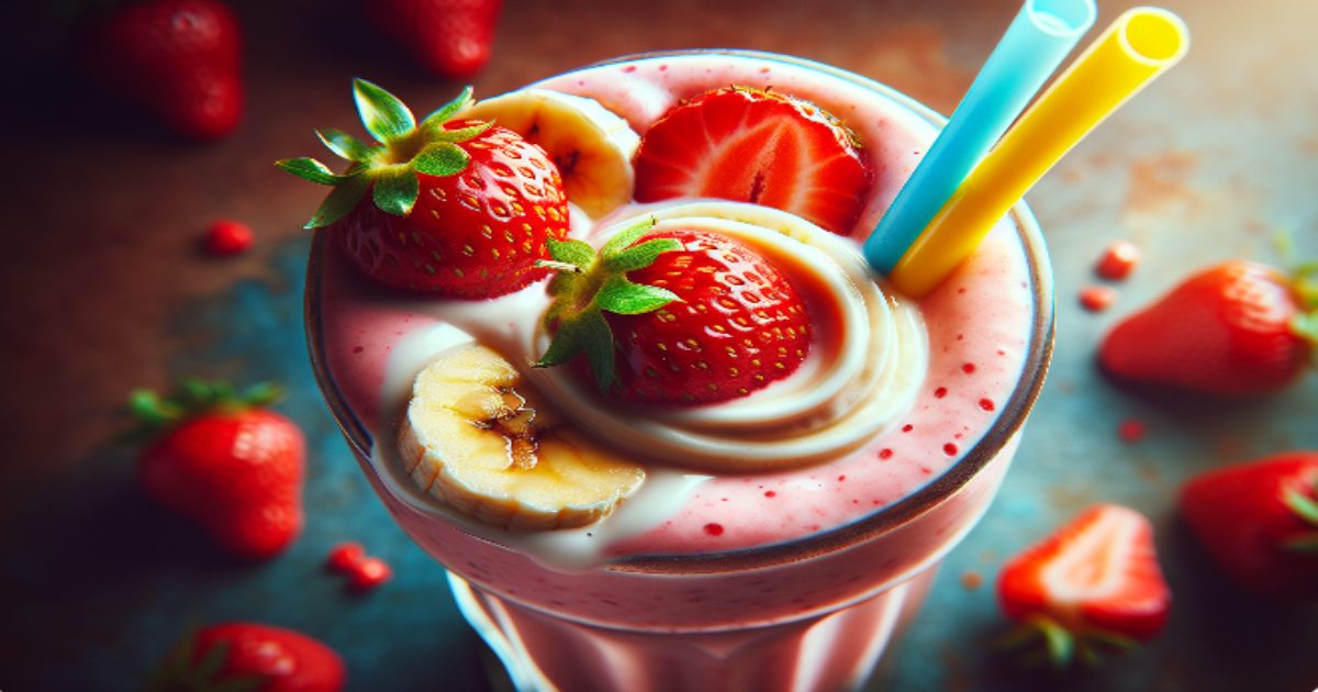 Strawberry Banana Milkshake